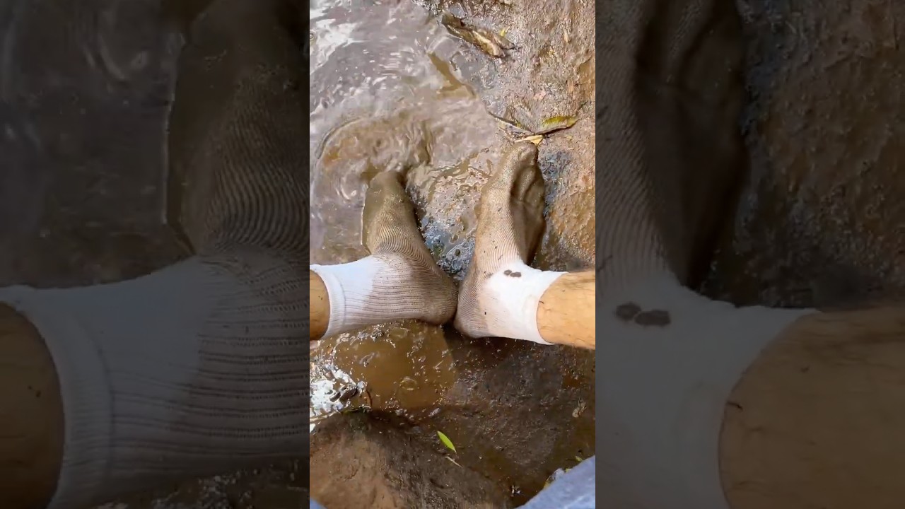 Socks Get Wet And Muddy
