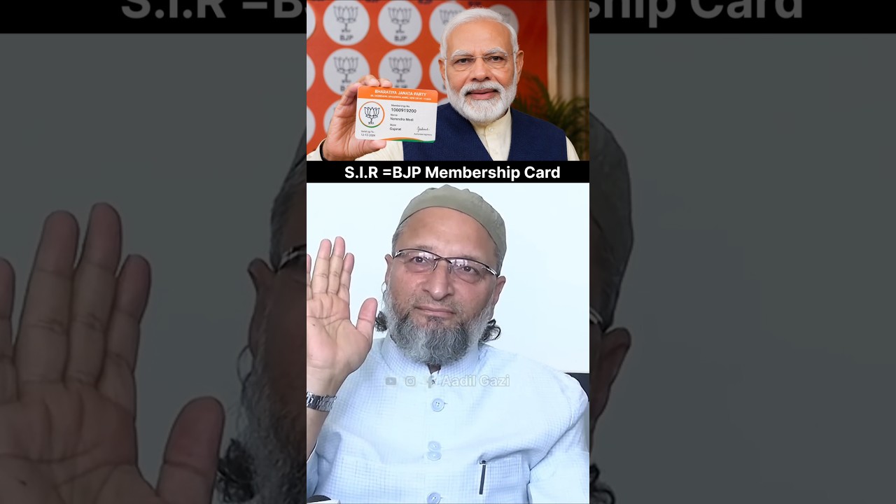 BJP Membership Card | Asaduddin Owaisi Best Reply To Narendra Modi On SIR | AIMIM | Aadil Gazi