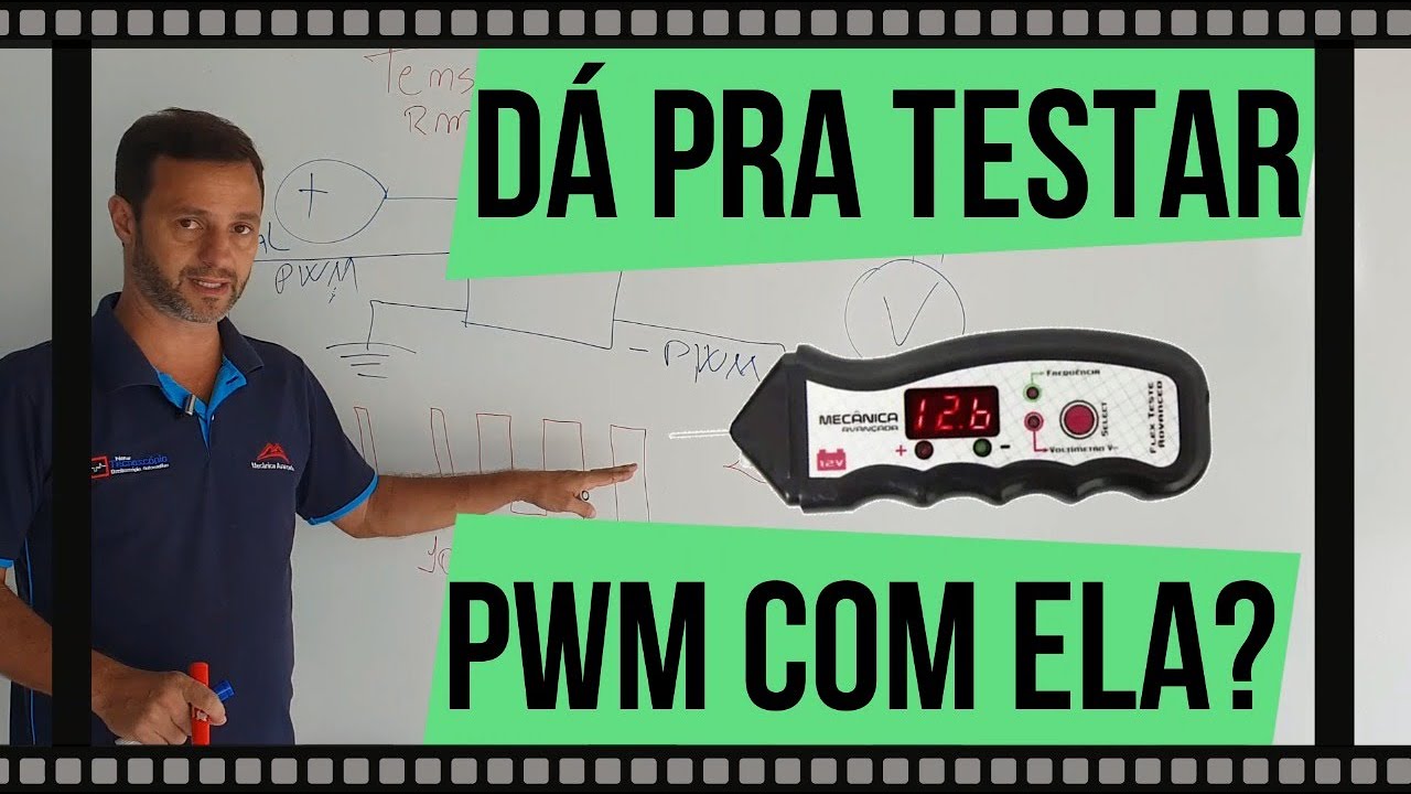 EU CONSIGO TESTAR SINAL PWM COM A CANETA DE POLARIDADE FLEX TESTE
