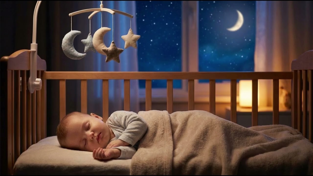 Soft Night Baby Sleep Music💤| 🌙Tiny Sweet Lullaby