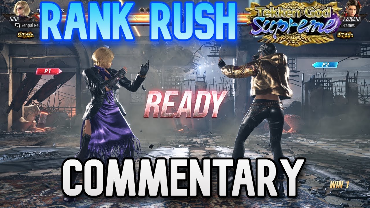 Tekken 8 Nina Rank Rush w/ Commentary