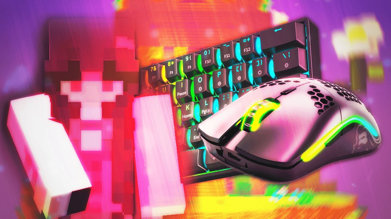 Hive Bedwars Keyboard & Mouse ASMR [4k 480FPS] [Creamy Modded Keyboard]