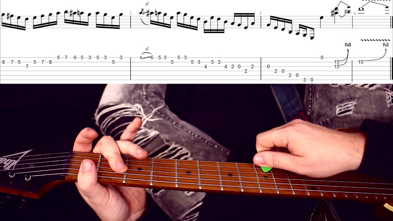 Крутой быстрый классик хэви lick для любых целей. Разбор.