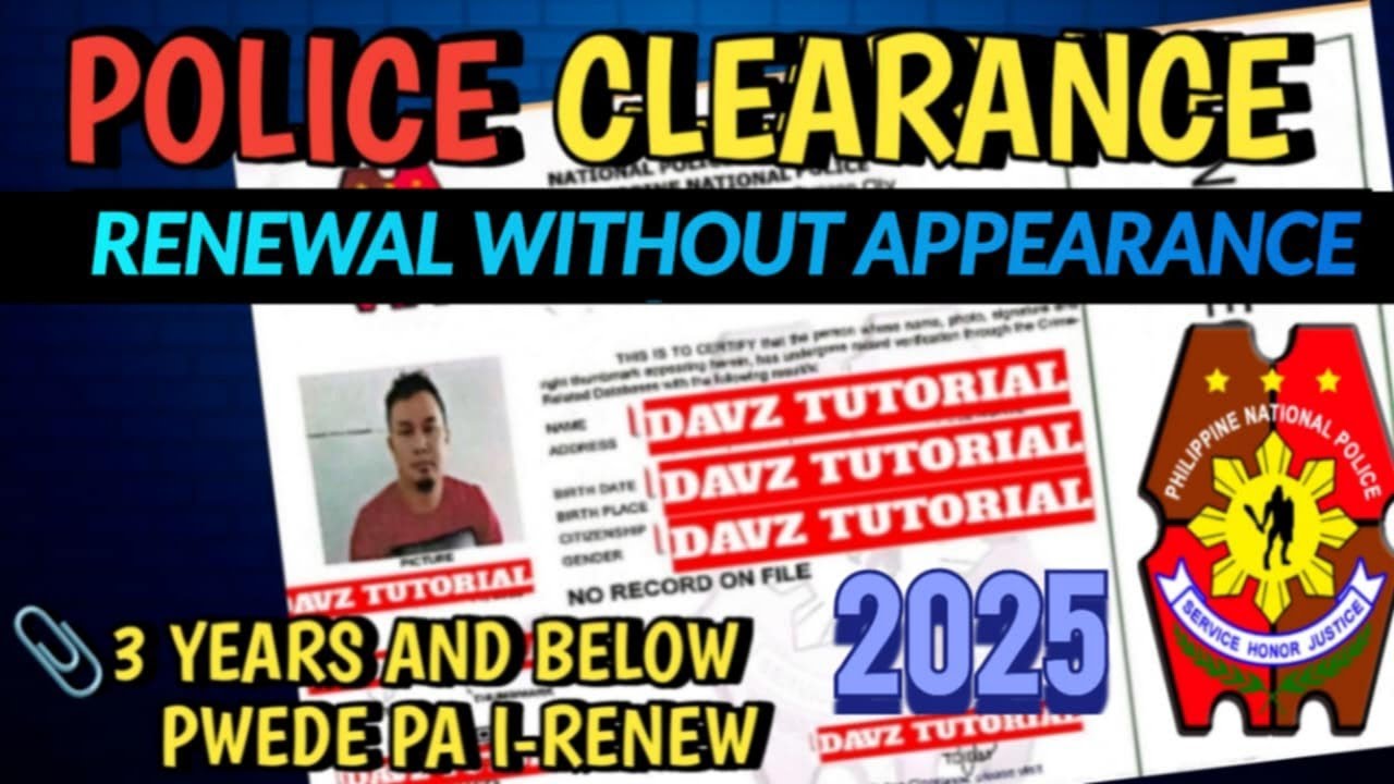 POLICE CLEARANCE RENEWAL WITHOUT APPEARANCE 2025 | PAANO MAG RENEW NG POLICE CLEARANCE 2025