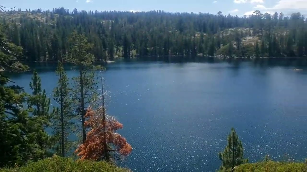 Trail running and hiking the Palisades Creek Trail to Palisade Falls 