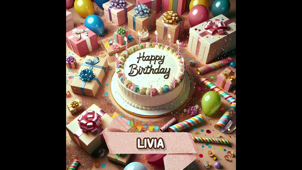 LIVIA Happy Birthday to You - May your wishes come true! - Happy Birthday Song Acoustic 🎶