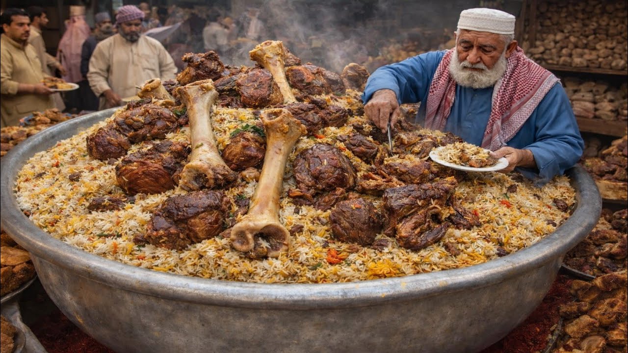 AFGHANI MUTTON PULAO RECIPE | TRADITIONAL AFGHAN GIANT KABULI PULAO RECIPE  | KABULI PULAO RECIPE 