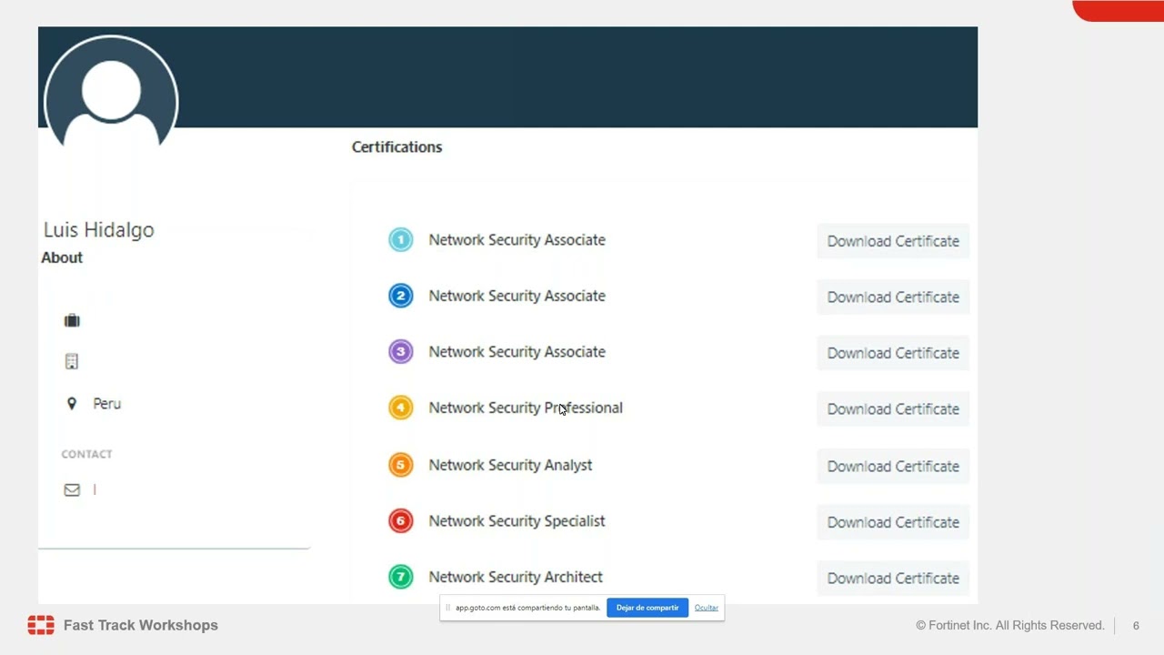 Programa Fortinet Certificacion Octubre 2023