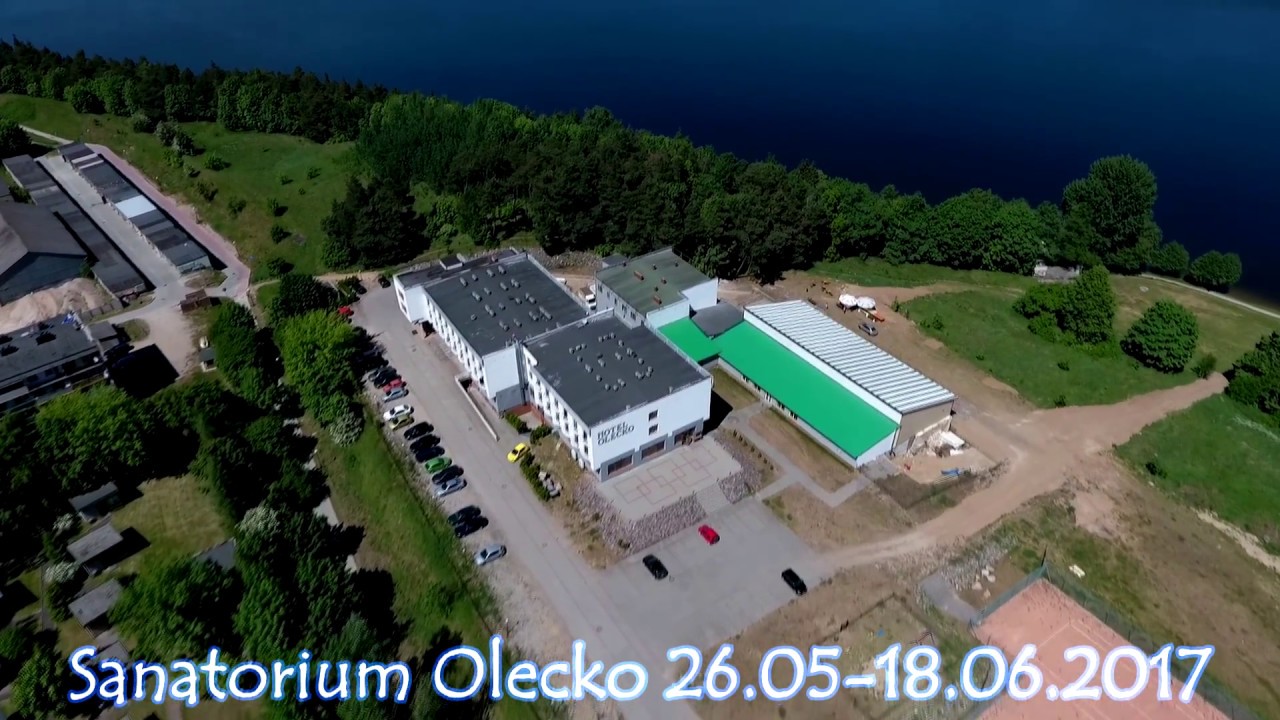 olecko z drona i sanatorium  uzdrowisko mazury olecko