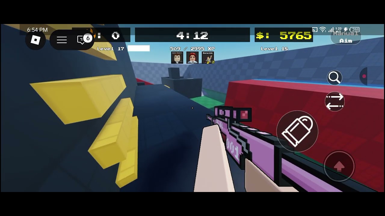 We played flick and battled players
