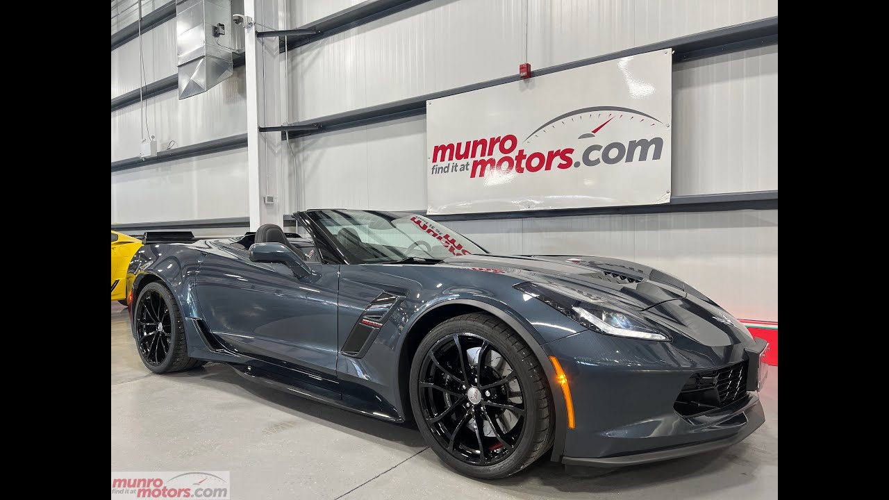 2019 CorvetteSOLDSOLDSOLD C7 Grand Sport Convertible 2LT Shadow Grey Metallic Auto with 3k kms!