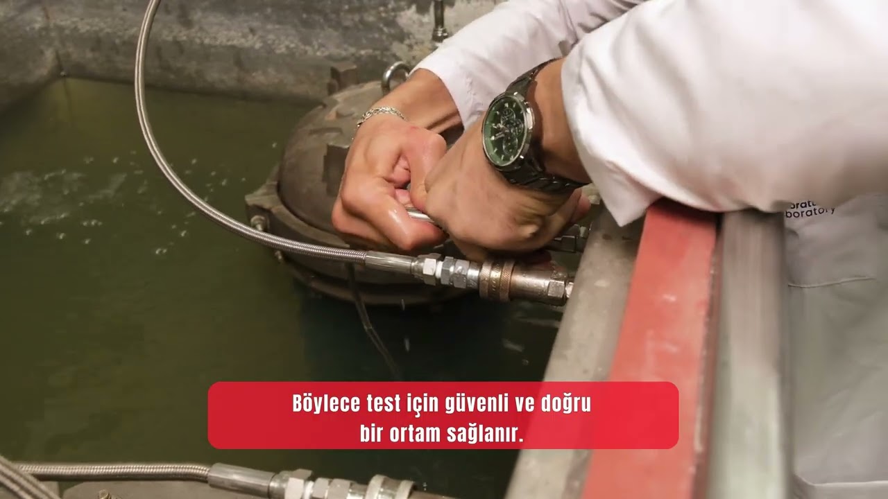 TÜRKAK Onaylı Laboratuvarımızda Basınç Testi