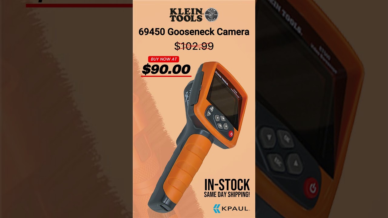 In Stock | Klein Tools 69450 Gooseneck Camera | Authorized Distributor | KPaul - Veteran Owned
