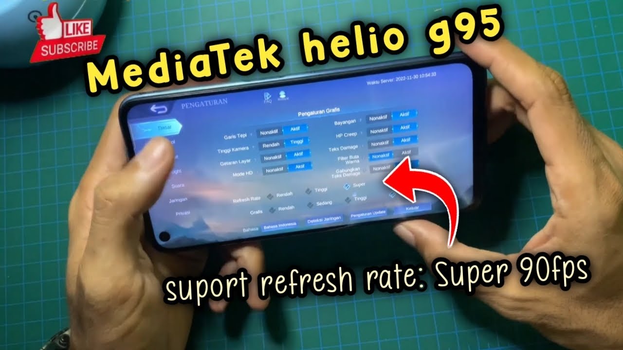 Power MediaTek Helio G95 - Realme 7 mobile legends test || Handcam
