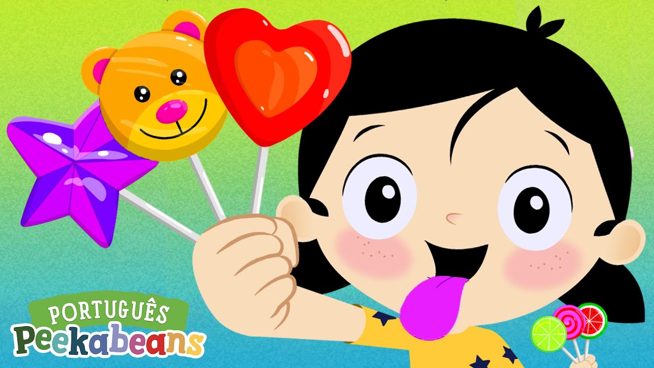 A Máquina de Pirulitos Coloridos! 🍭🍭🍭 | Aprendendo as Cores! | Músicas para Crianças