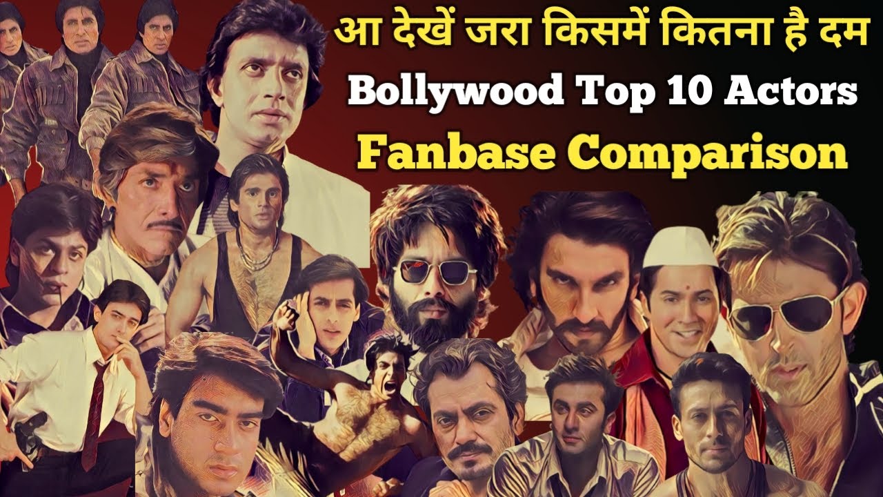 Bollywood Top 10 actors fanbase comparison | which actor has largest & crazy fan following analysis
