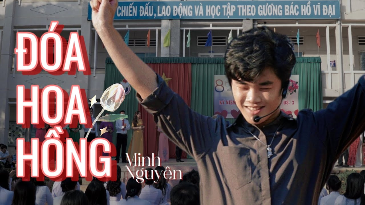 🔥 Minh Nguyên - ĐÓA HOA HỒNG + Catwalk (08-03-2024) | THPT Lý Thường Kiệt