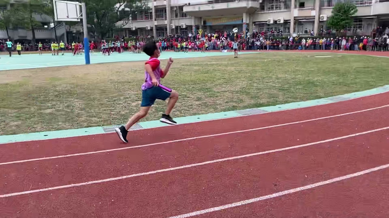 三村國小110年百年校慶。五年級大隊接力決賽