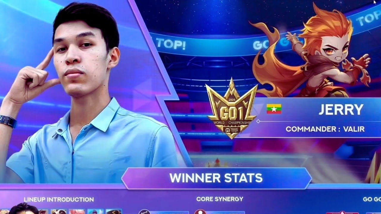ဂျာကာတာကိုသွားပြီး GO 1 သိမ်းပိုက်တော့မဲ့မြန်မာ player လေး JERRY 