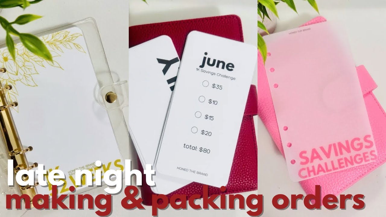 the grind NEVER stops | late night making & packing orders