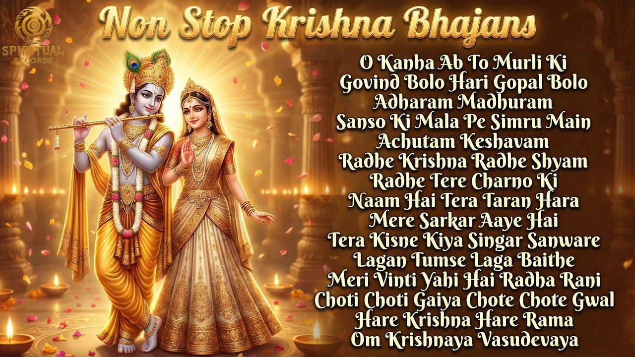 🌸 Nonstop Radha Krishna Bhajans | Superhit Devotional Songs | Soulful Shri Krishna Bhakti Music