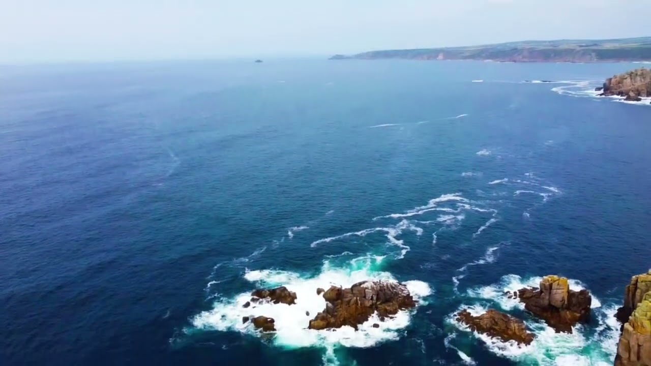 Drone Flight Over Lands End, Cornwall