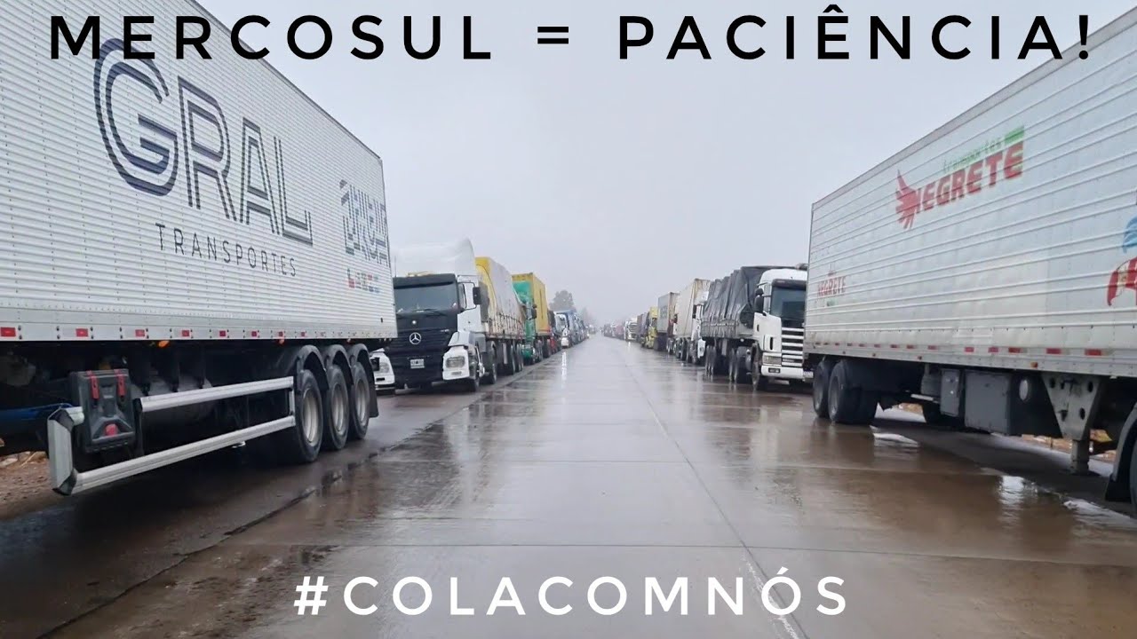 QUER VIAJAR PARA O MERCOSUL? VAI TER QUE ENCARAR FILA! 🚛🚀  #COLACOMNÓS