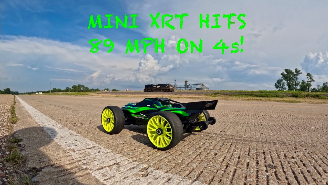 Traxxas Mini XRT Speedrun with a Castle 1406 motor mamba x esc and stock gearing!