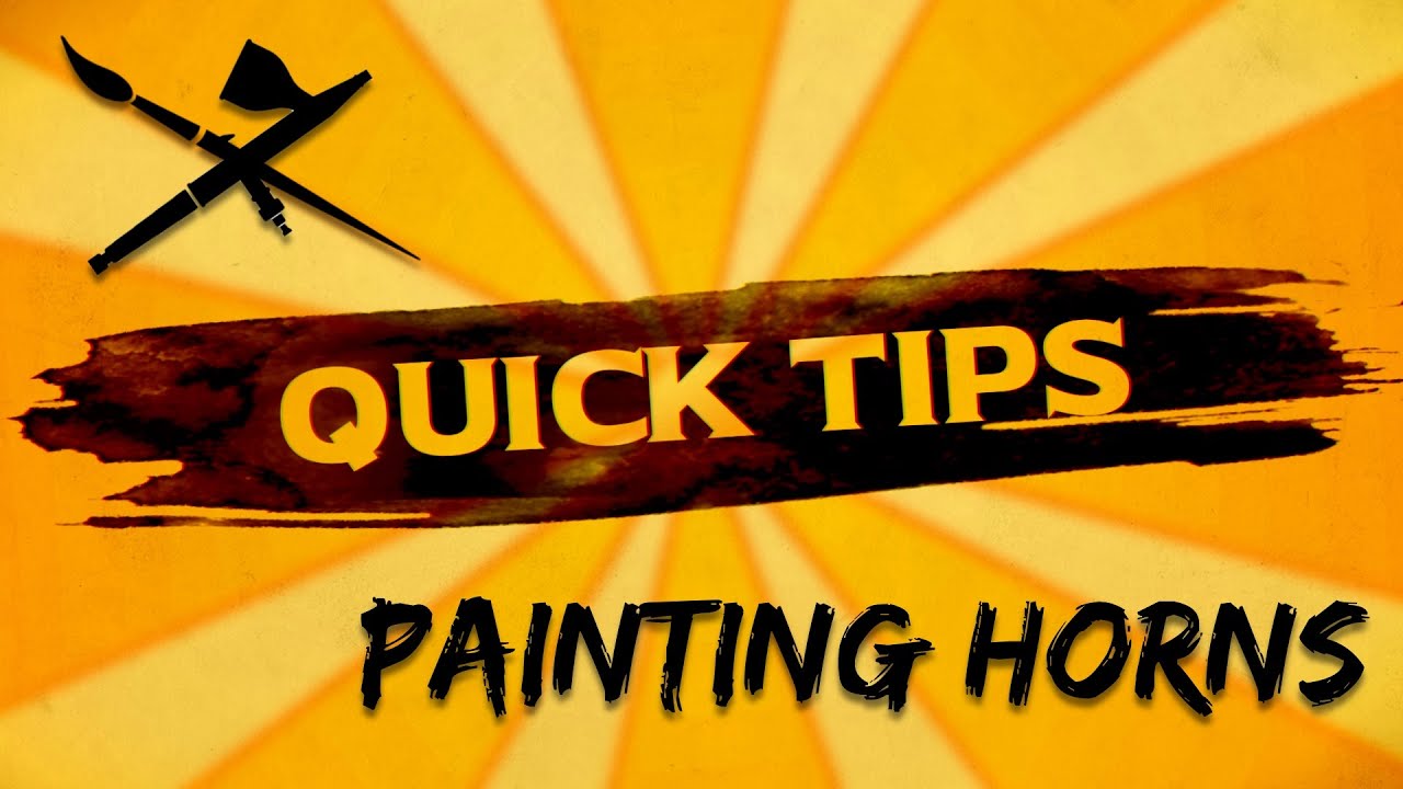 Quick Tips Painting Horns for tabletop miniature wargaming #tutorial