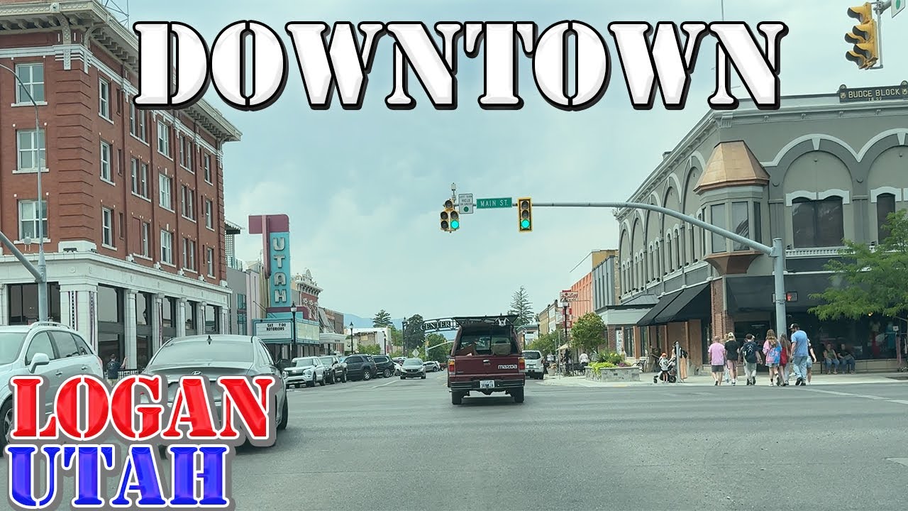 Logan - Utah - 4K Downtown Drive
