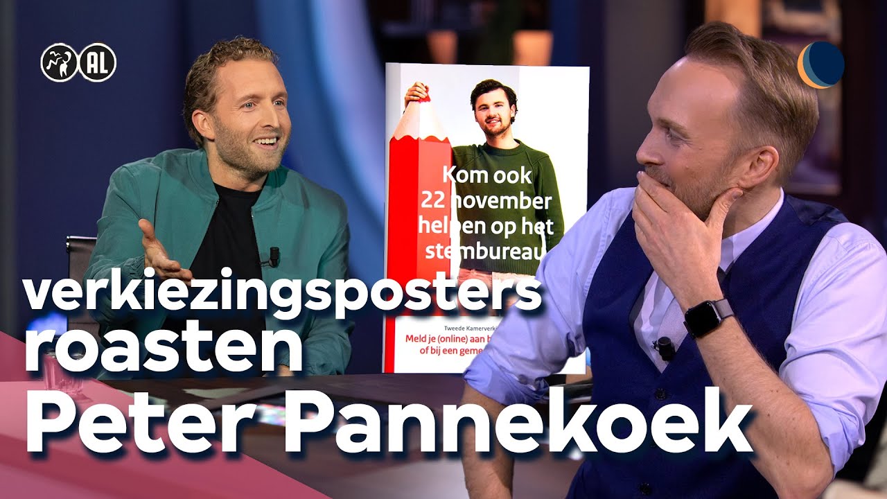 Peter Pannekoek roast verkiezingsposters | De Avondshow met Arjen Lubach (S4)