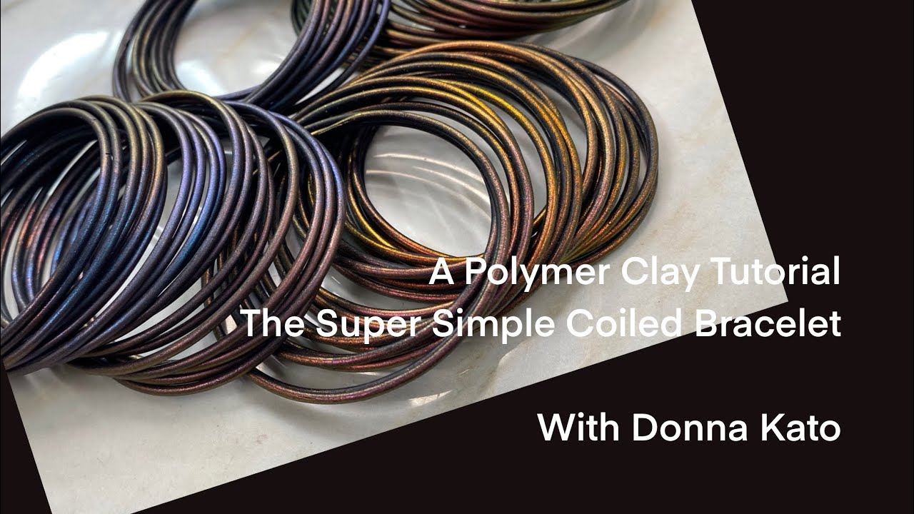A Polymer Clay Tutorial: The Super Simple Coiled Bracelet