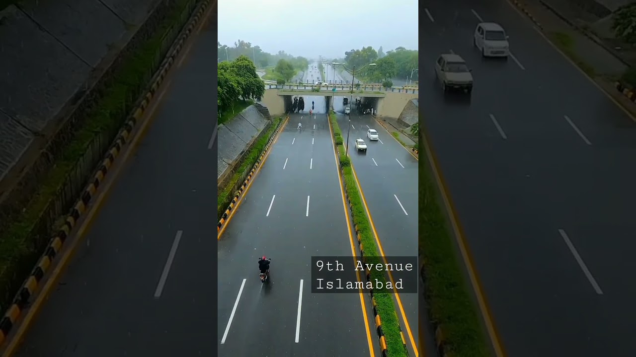 Most Beautiful Road in The World | 9th Avenue Islamabad Pakistan| Road Tour