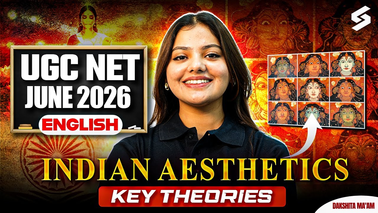 UGC NET English Literature Classes 2026 | Indian Aesthetics UGC NET Key Theories By Dakshita Mam