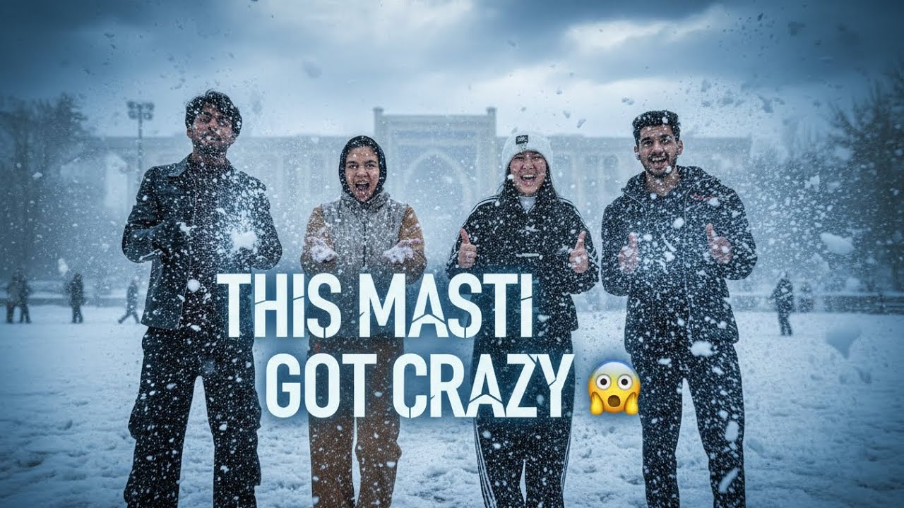Snow Masti With Uzbek Friends ☃️ | Reality of Winter Life | MBBS Diaries | Gabru Vlogs 