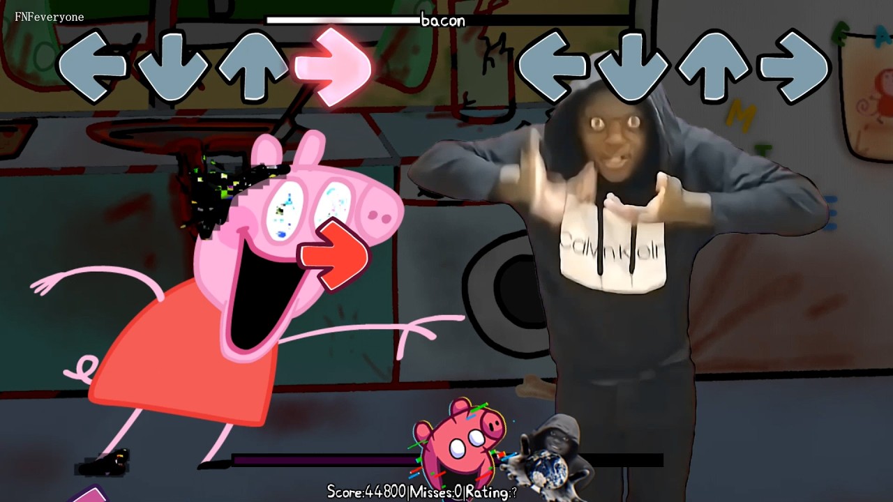 FNF 61 All PHASES meme vs Peppa All sings Bacon | fnf 61 vs 67 song meme Remix - Friday Night Funkin