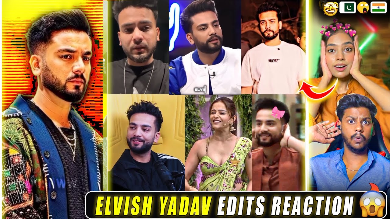 Reaction on Elvish Yadav Attitude Edits 😈| Elvish X Rubina😍