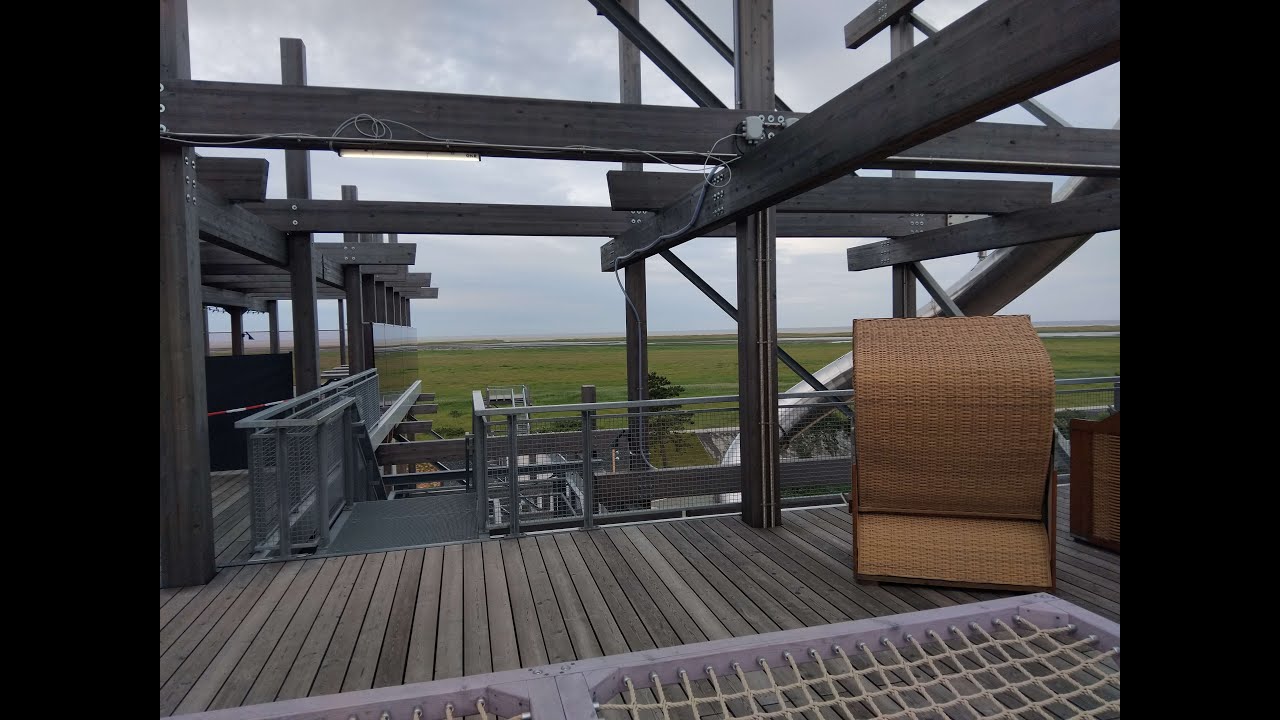 Wanderung zum Erlebnis Hus in St  Peter Ording und weiter durch die Erlebnis Promenade nach Ortsteil