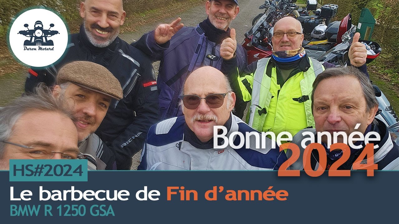 HS - 2024 :  Barbecue de fin d'année ! Balade du NOUVEL AN !  #BMWR1250GSA #BMWMOTORRAD