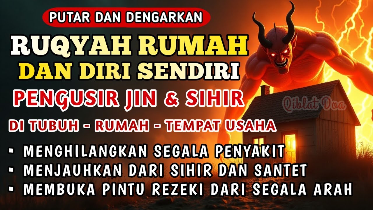 RUQYAH RUMAH PENGUSIR JIN & SIHIR DI RUMAH & TUBUH, PENENANG HATI & FIKIRAN | BY ALAA AQEL