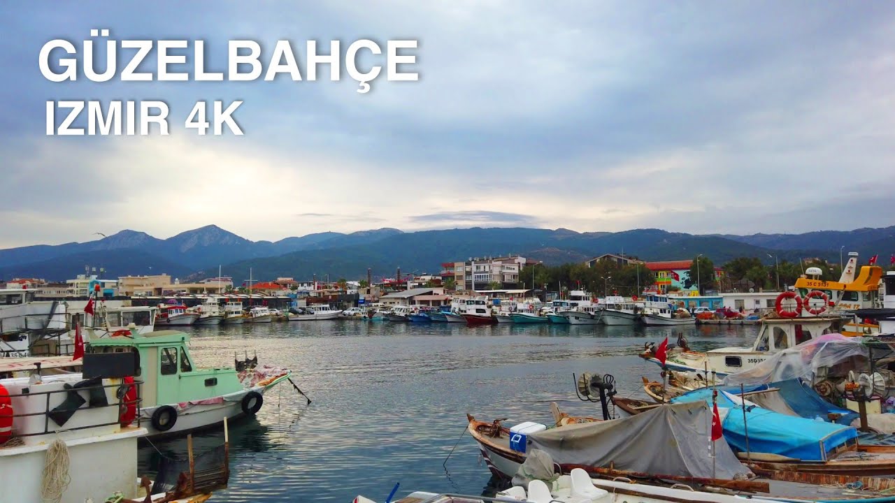 [4K] İzmir G&uuml;zelbah&ccedil;e Walking Tour | Autumn Coast Walk, Beautiful Views, 2 November | 🇹🇷 Turkey 2021
