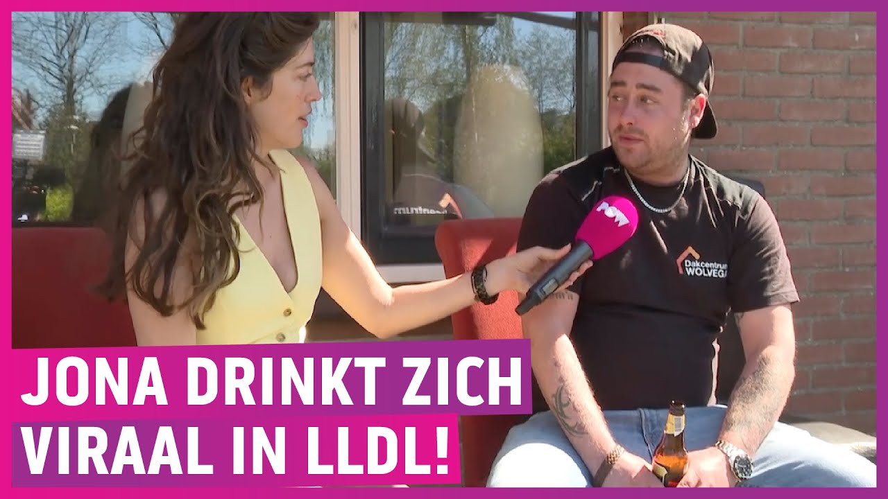 Zuiplap Jona held na dronken tv-dates!