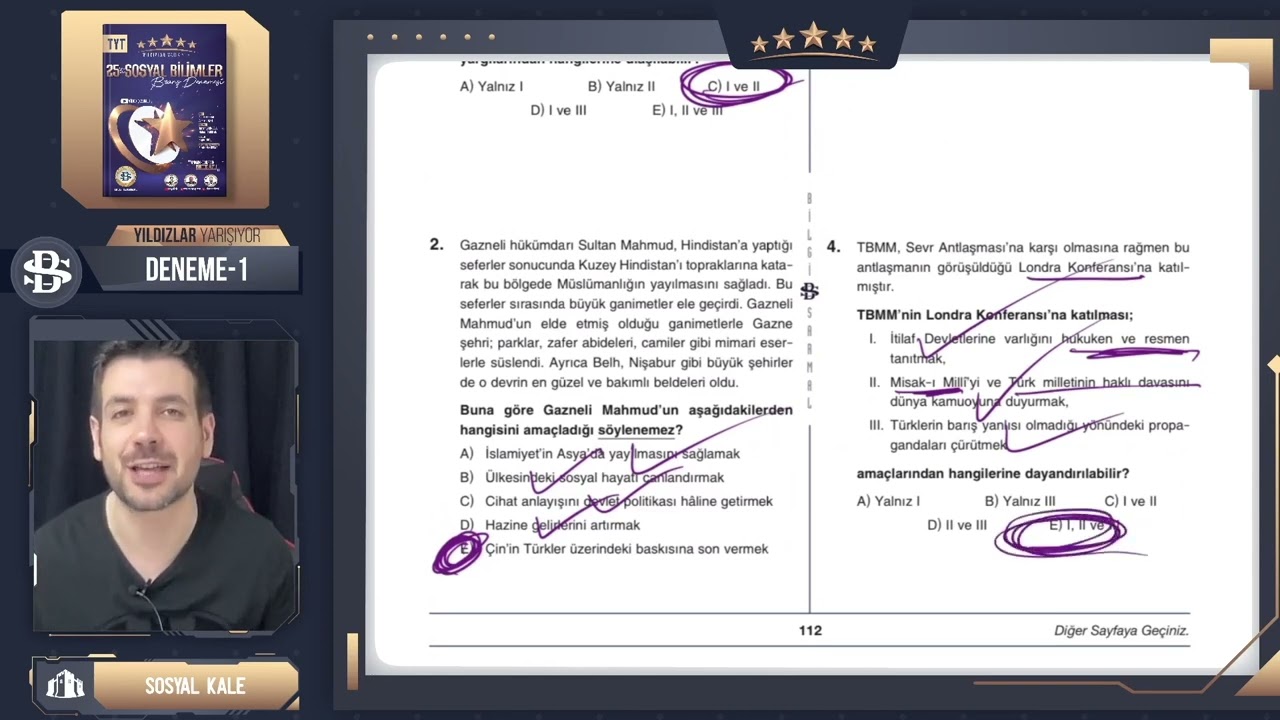 TYT Sosyal 21. Deneme | Bilgi Sarmal Yıldızlar Yarışıyor Deneme Çözümleri