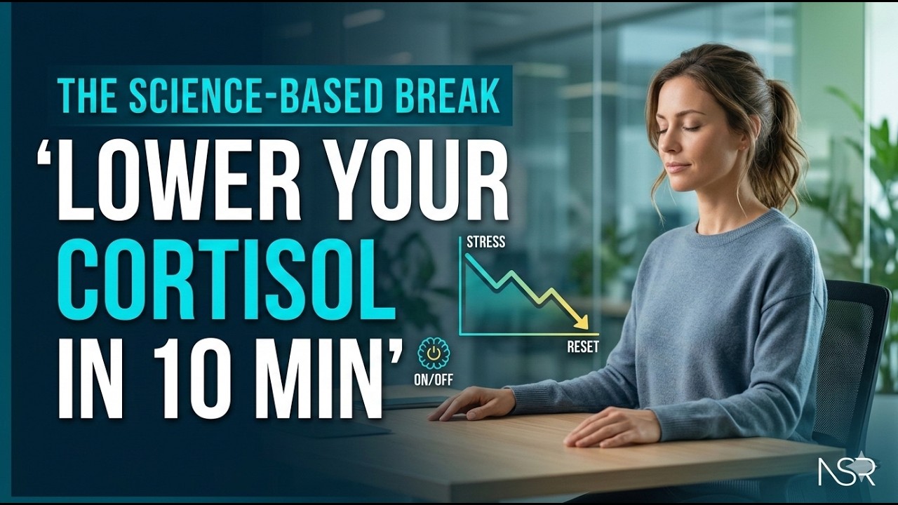 Lower your cortisol in 10 minutes: The Science based mid-day break.