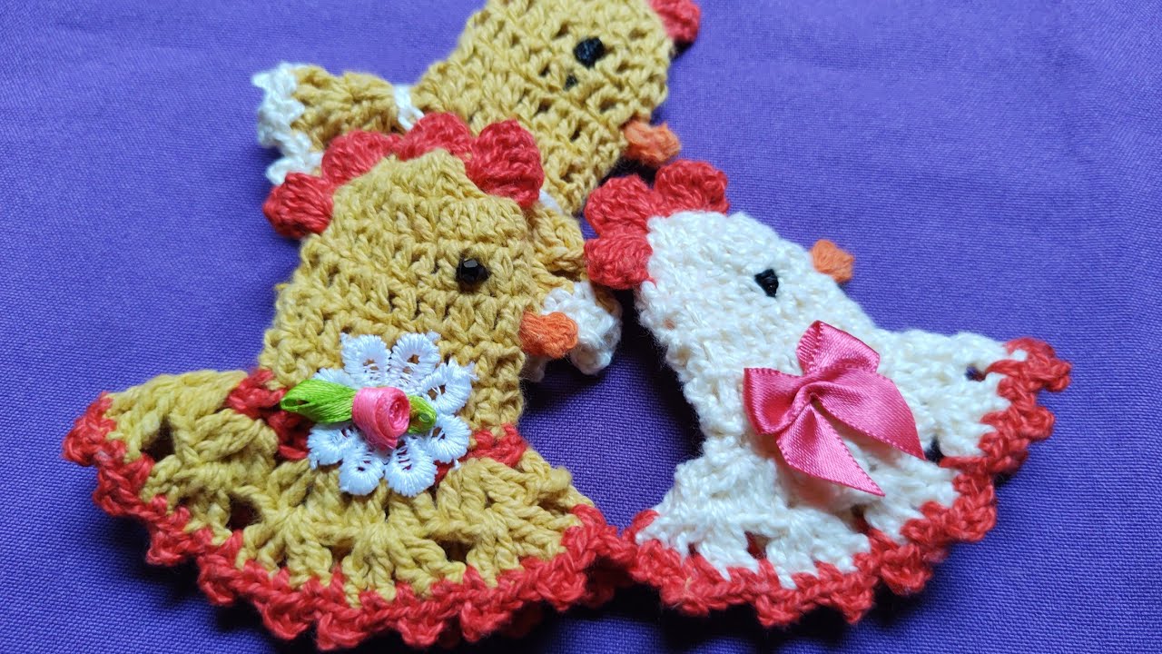 Bora fazer! Bico de bule ou chaleira galinha em crochê