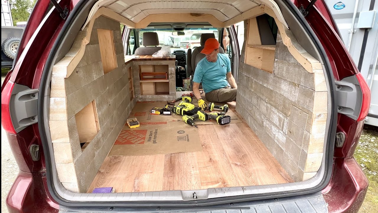 Mini Van Camper Conversion | How to build a Mini Van Step by Step to classy Tiny Home