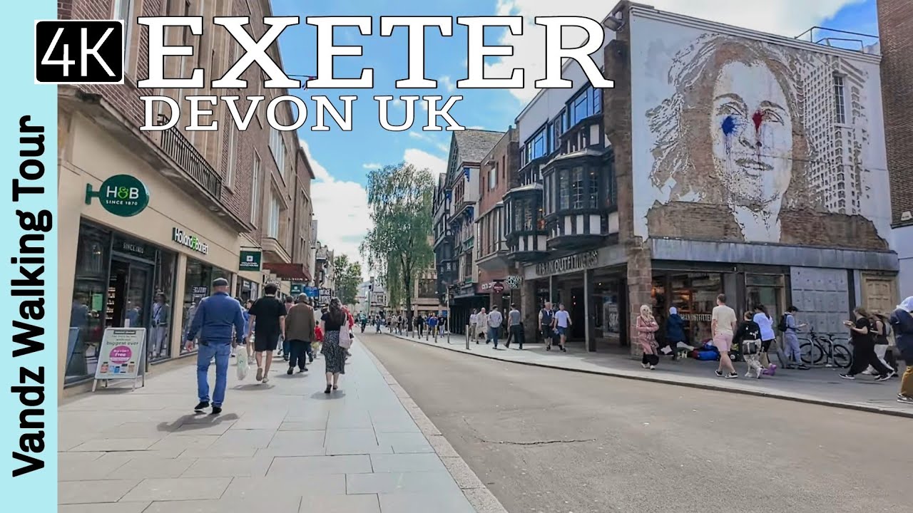 Exeter City Centre & Cathedral - Devon UK🇬🇧 - A City Walk - Walking Tour