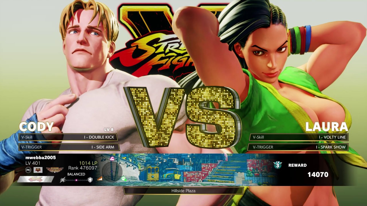 SFV Champion Edition - Cody vs Laura
