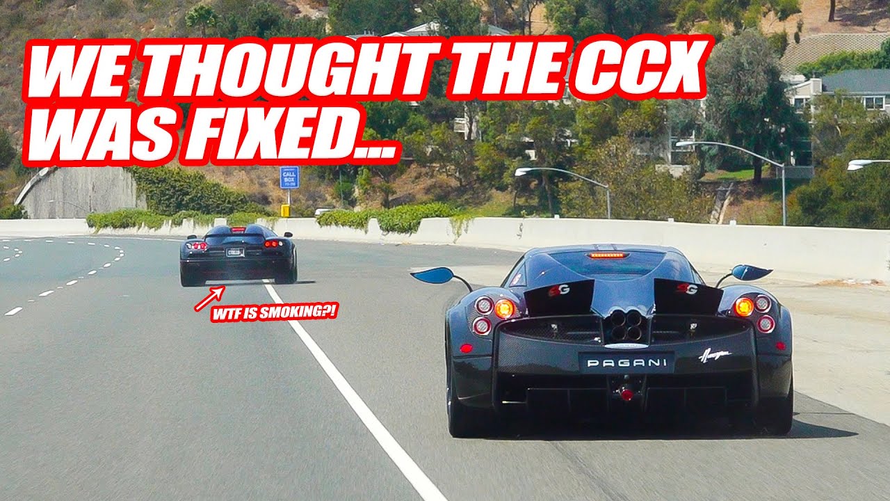 THE KOENIGSEGG CCX BREAKS DOWN AFTER *10 MINUTES OF DRIVING* W/ THE PAGANI HUAYRA!