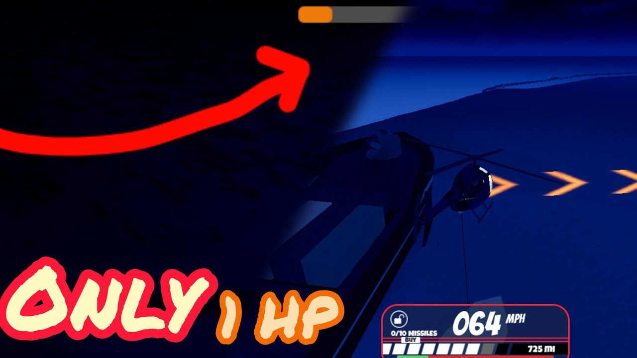 Playing with Only 1 HP in ROBLOX Jailbreak